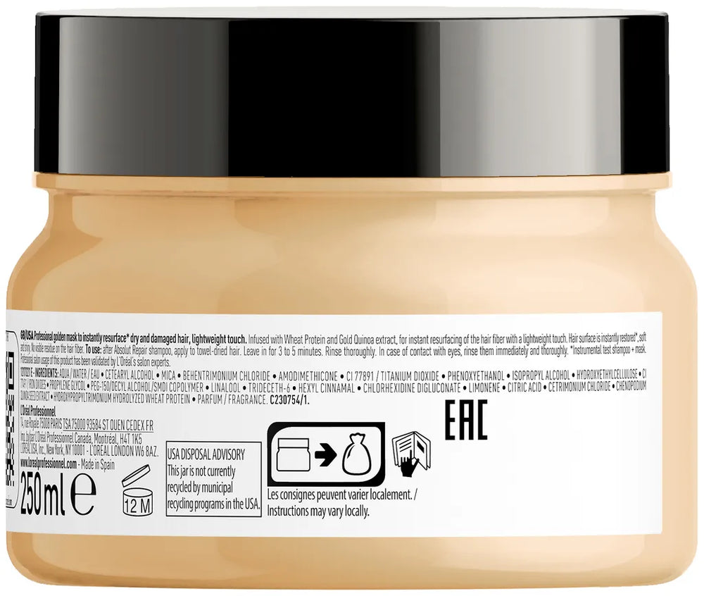 L'Oréal Professionnel Absolut Repair Golden Hair Mask 250ml – image 2