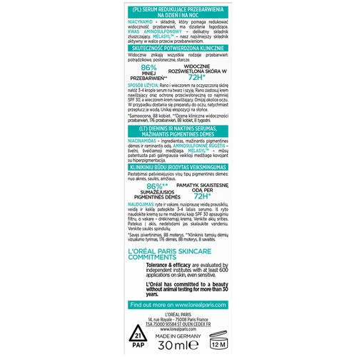 L'Oréal Paris Bright Reveal Niacinamide Serum 30ml, view 2