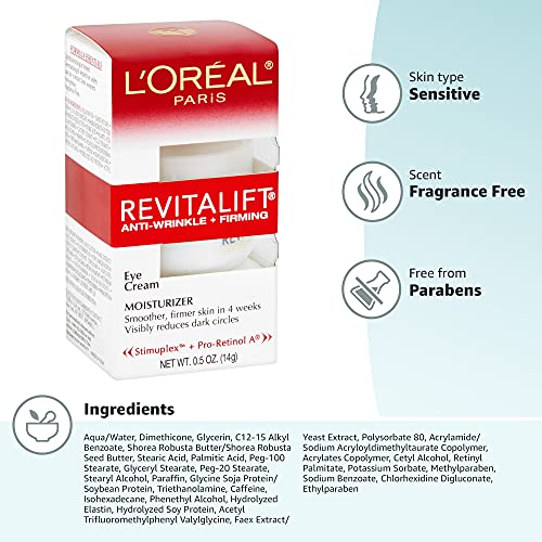 L'Oréal Paris Revitalift Anti-Wrinkle Eye Cream 15ml, view 4