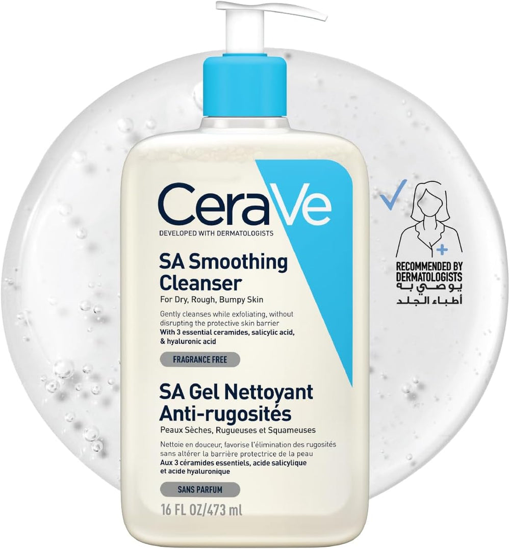 CeraVe SA Smoothing Cleanser 473ml pump bottle
