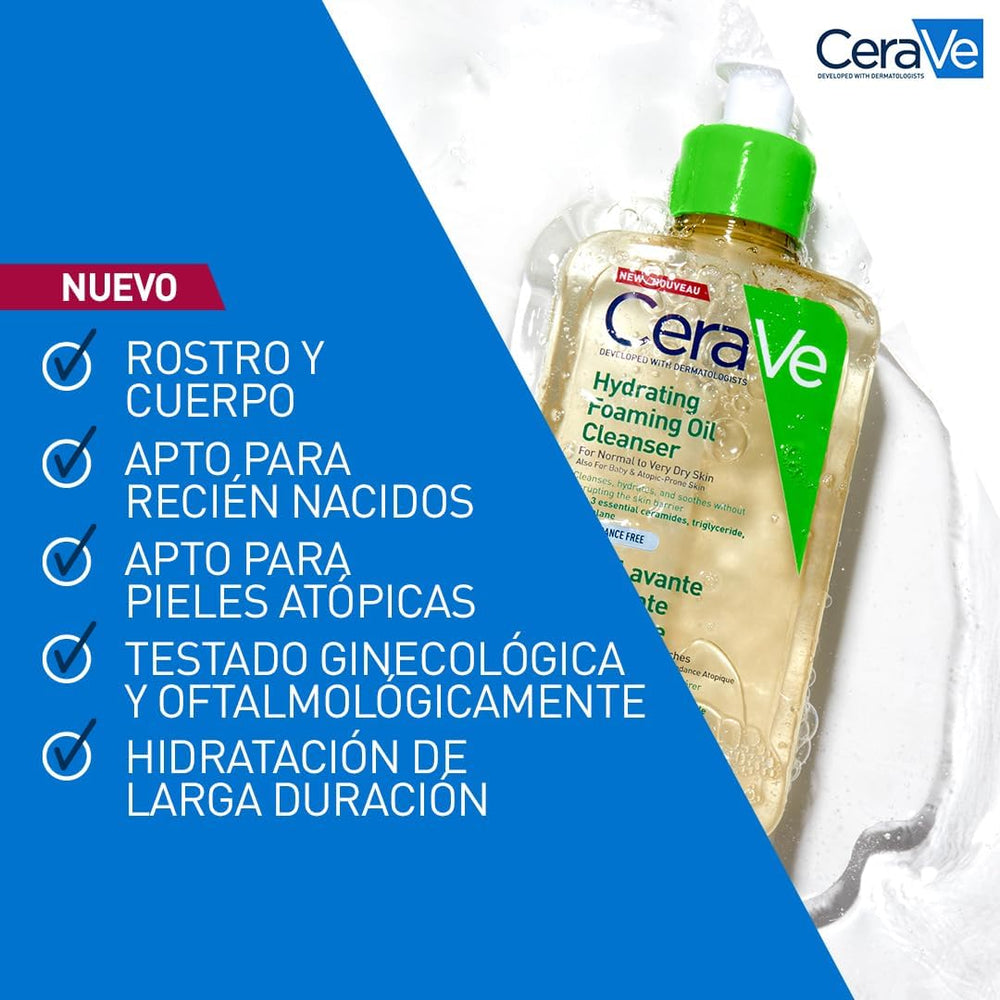 CeraVe foaming oil cleanser for dry skin, third product view