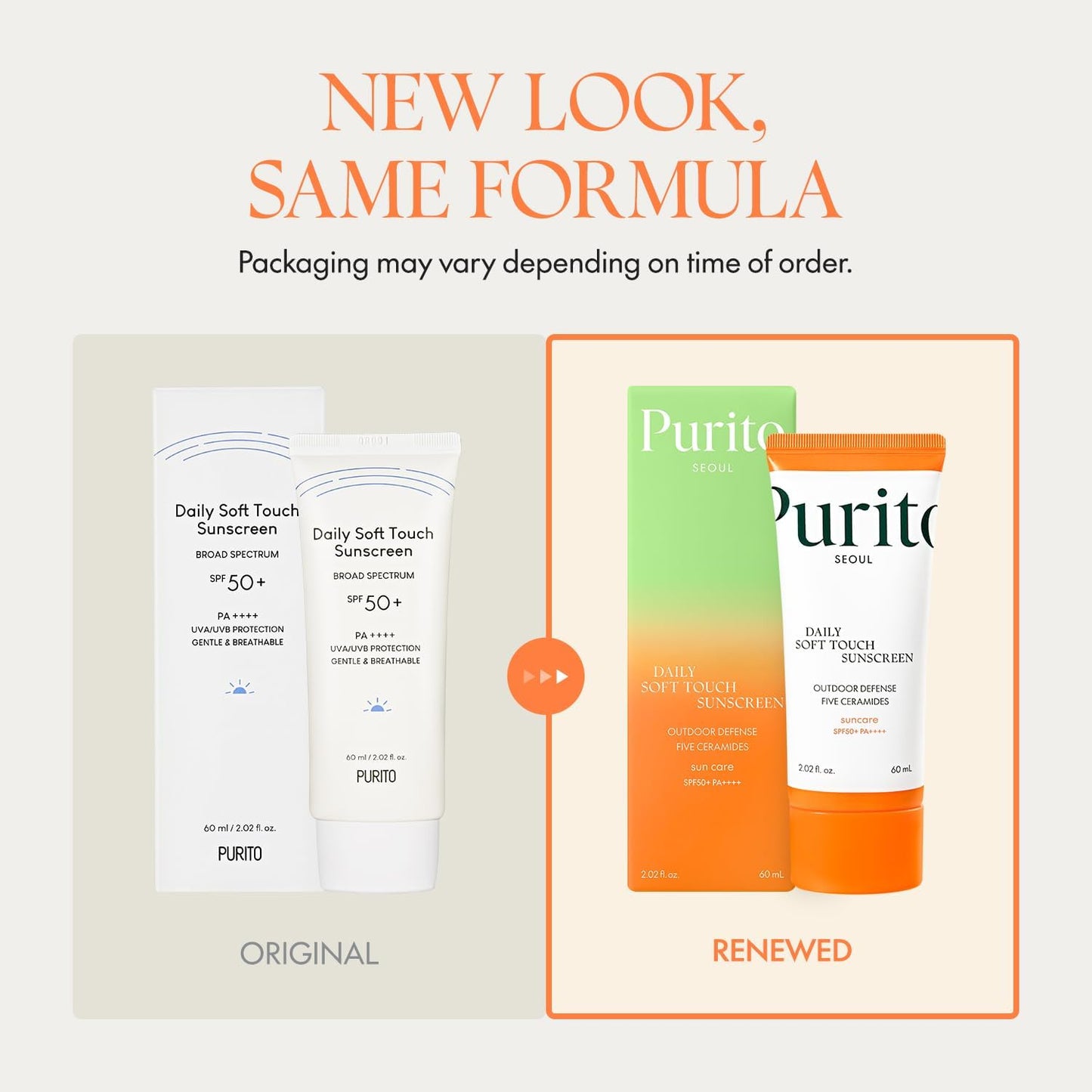 Purito Seoul Sunscreen 60ml | Lightweight Daily UV Protection