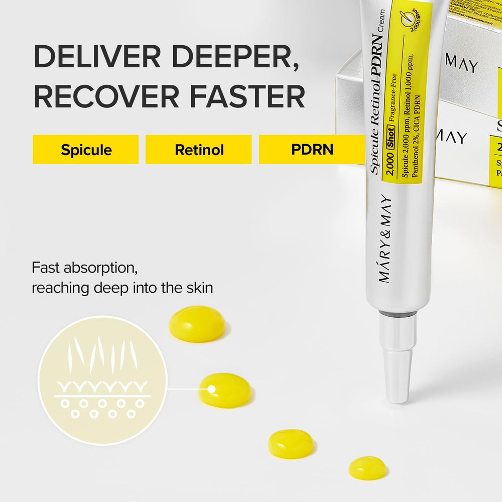 Mary&May Spicule Retinol PDRN Cream 15g | Advanced Anti-Aging Night Cream