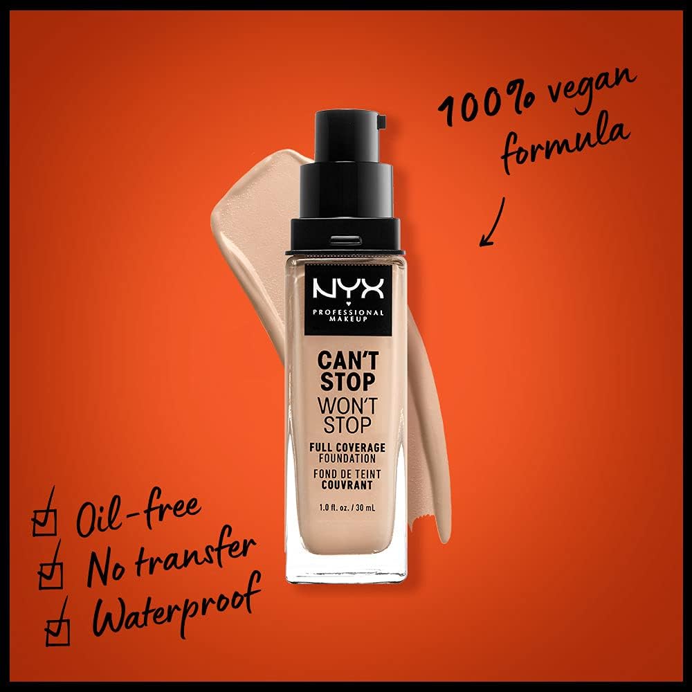 NYX Can't Stop Won't Stop Foundation Vanilla 2