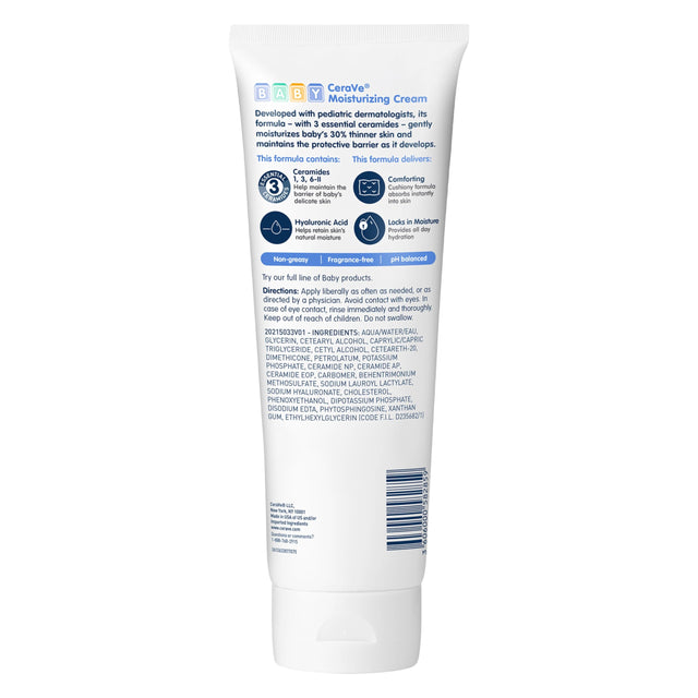 CeraVe fragrance-free baby cream with ceramides, third product view