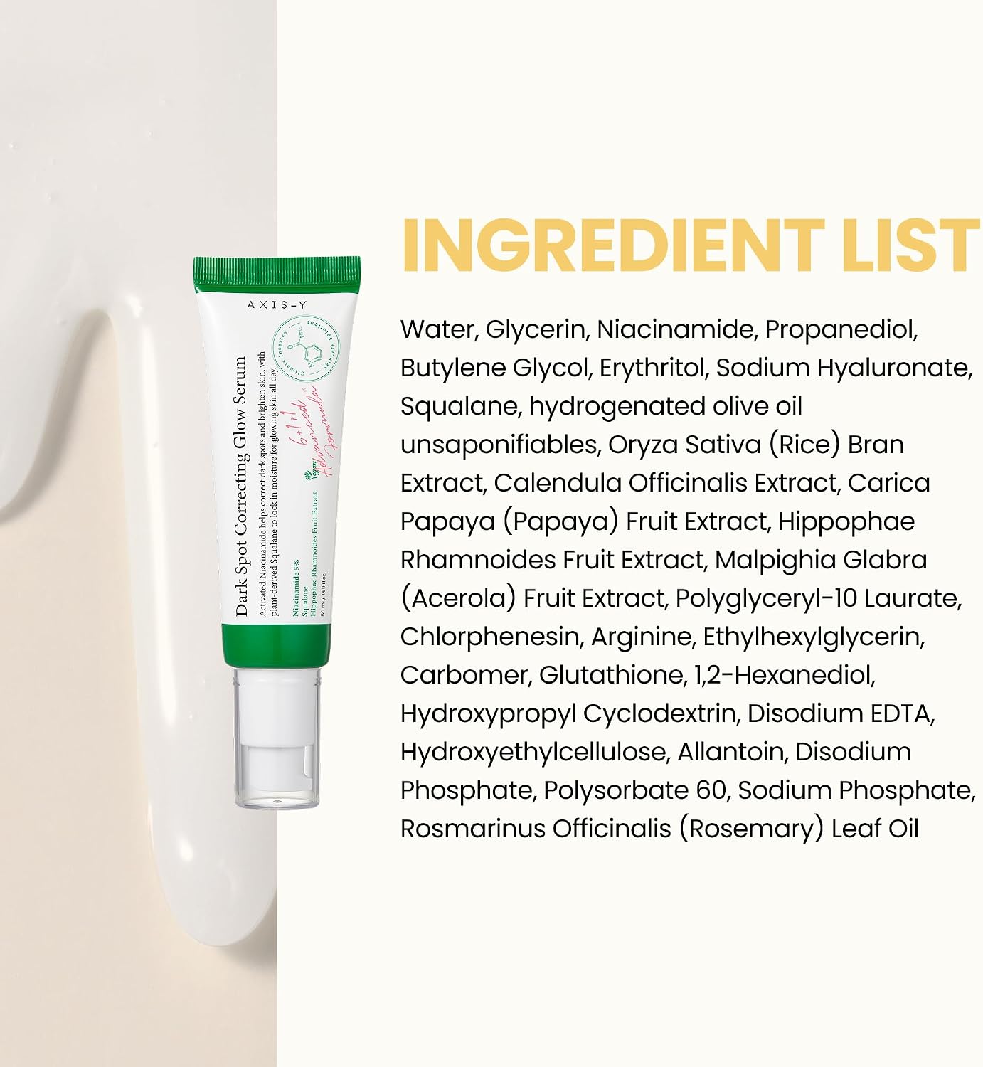 AXIS-Y Dark Spot Correcting Glow Serum 50ml | Niacinamide Brightening Serum for Dark Spots