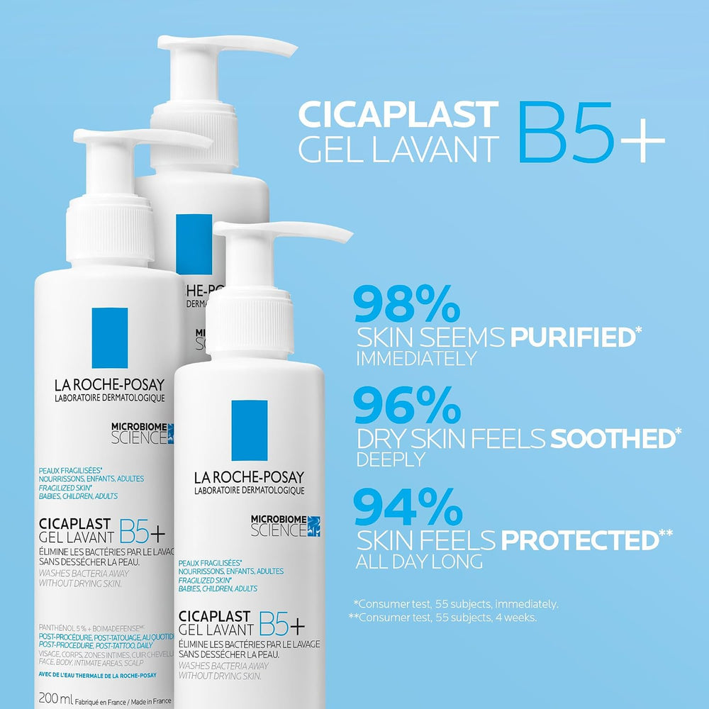 Cicaplast B5 soothing foaming gel for face and body, third view