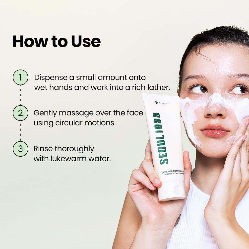 Seoul 1988 Cleansing Foam 200ml | Gentle Daily Face Wash