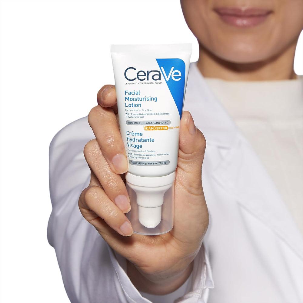 CeraVe SPF 50 face moisturiser for normal to dry skin, third product view