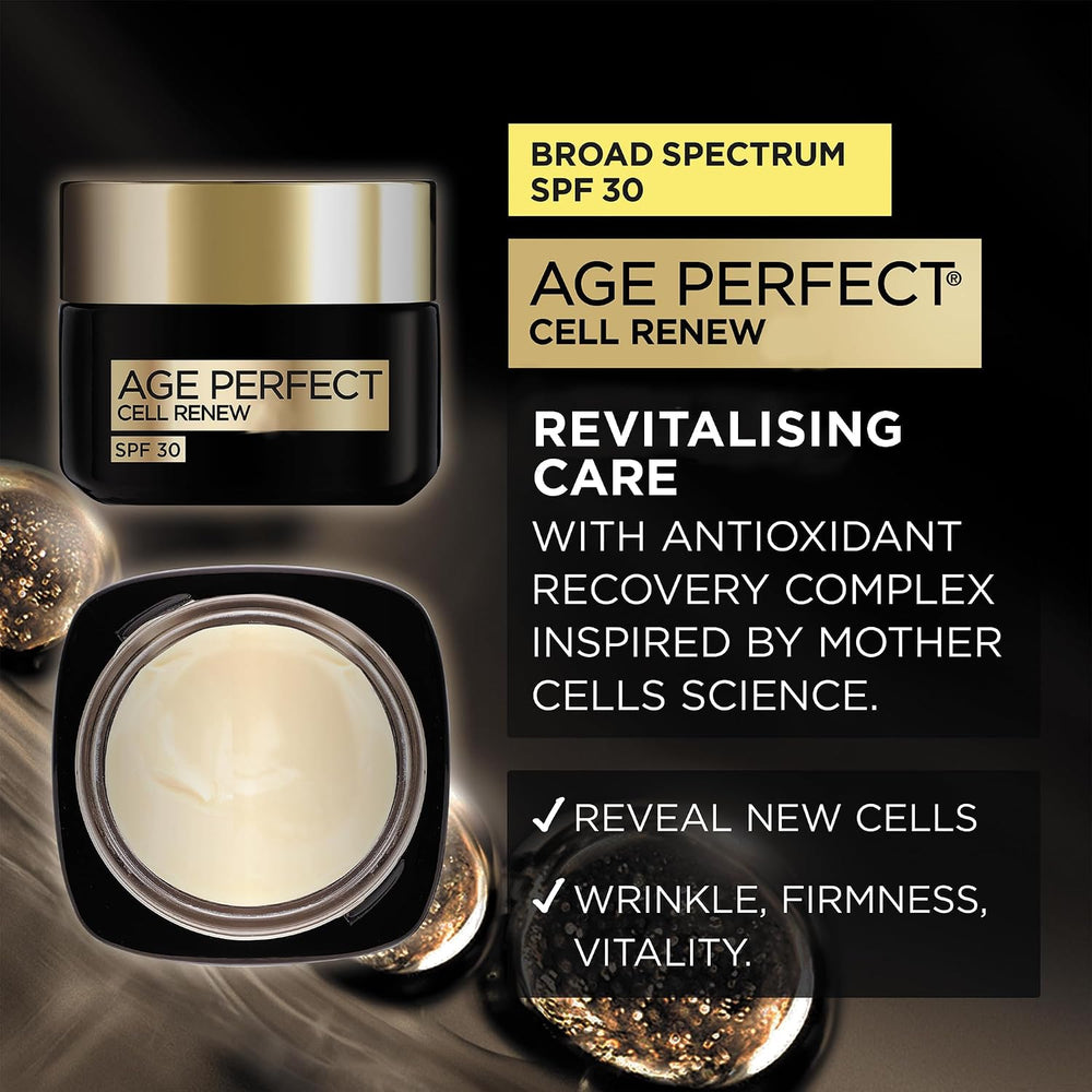 L'Oréal Paris Age Perfect Cell Renew Day Cream SPF30 50ml, view 2