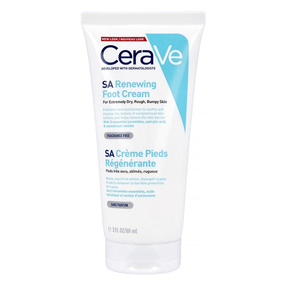CeraVe SA Renewing Foot Cream on a white background