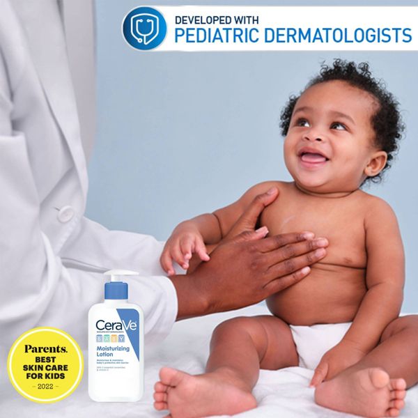 CeraVe fragrance-free baby lotion with ceramides, third product view
