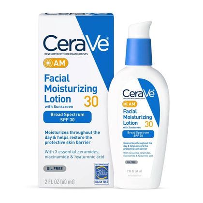CeraVe AM Facial Moisturizing Lotion SPF 30 2 fl oz bottle