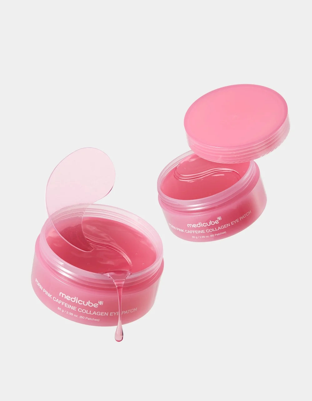 Medicube PDRN Pink Caffeine Collagen Eye Patch 60pcs depuffing eye mask