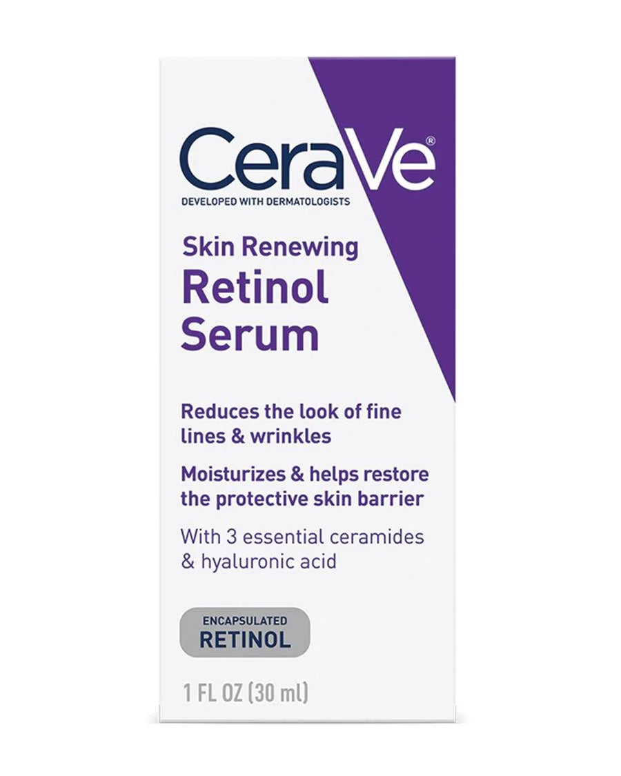 CeraVe Skin Renewing Retinol Serum carton, front view