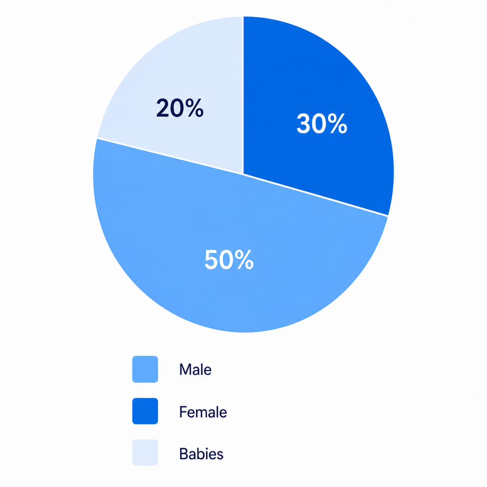 Buyers by gender in 2023