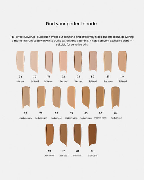 HD Perfect Coverup Foundation 77 - 6