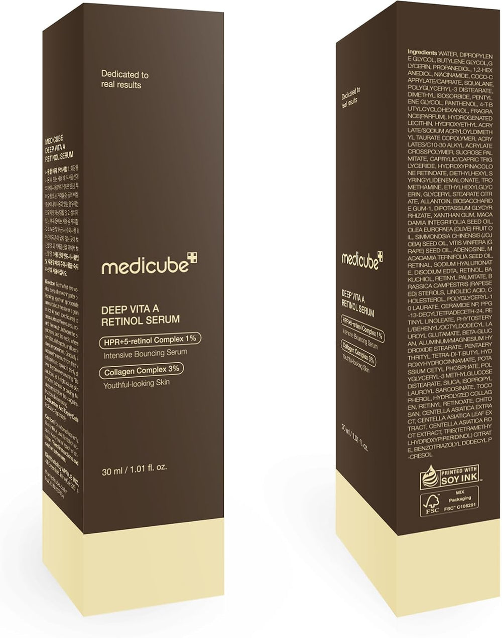 Medicube Deep Vita A Retinol Serum packaging on a white background