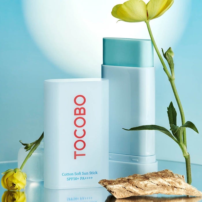 TOCOBO Cotton Soft Sun Stick SPF50 19g | Smooth Blendable UV Protection