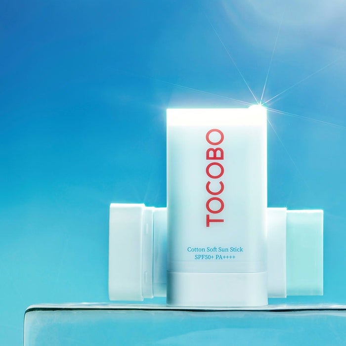 TOCOBO Cotton Soft Sun Stick SPF50 19g | Smooth Blendable UV Protection