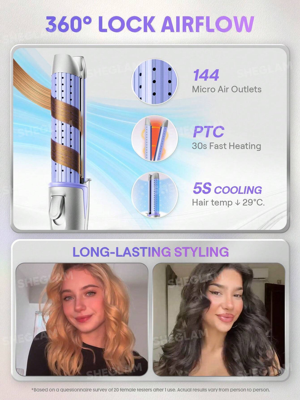 SHEGLAM Cool Lock Airflow Styler 25mm 2