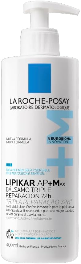 La Roche-Posay Lipikar Baume AP+MAX 400ml pump bottle