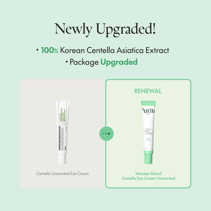 PURITO Wonder Releaf Centella Eye Cream Unscented | Soothing Under-Eye Care
