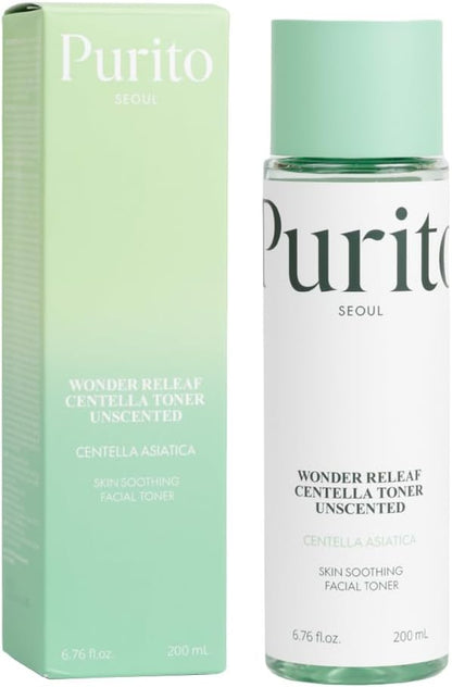 PURITO SEOUL Wonder Releaf Centella Toner Unscented 200ml | Calming Toner