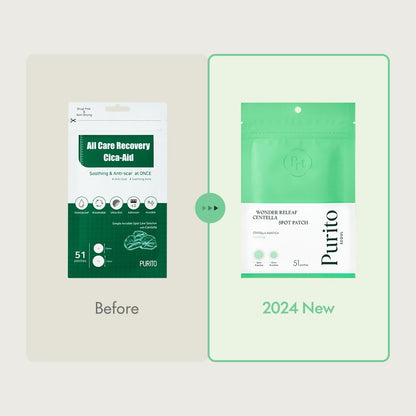 PURITO SEOUL Wonder Releaf Centella Spot Patch | Blemish Hydrocolloid Patch