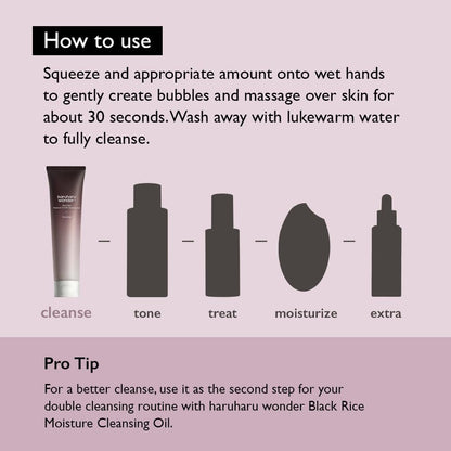 HARUHARU WONDER Black Rice Moisture 5.5 Soft Cleansing