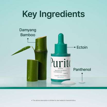 PURITO Mighty Bamboo Panthenol Serum | Soothing Hydration Serum