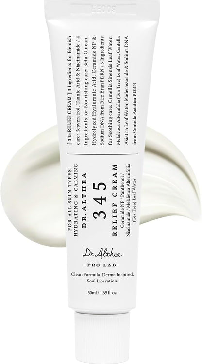 Dr. Althea 345 Relief Cream 50ml tube - Korean barrier repair gel cream
