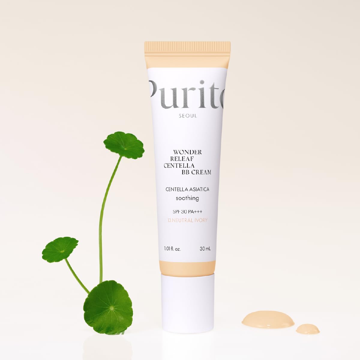 PURITO SEOUL Wonder Releaf Centella BB Cream 30ml | Sheer Coverage Tinted Cream