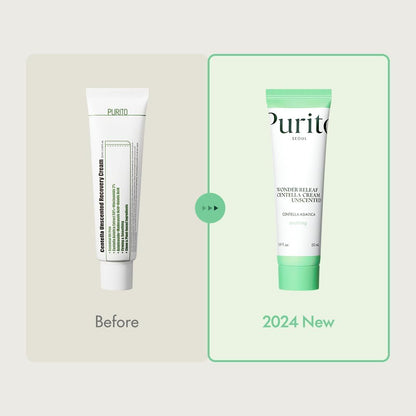 PURITO SEOUL Wonder Releaf Centella Cream Unscented 50ml | Barrier Repair Moisturizer