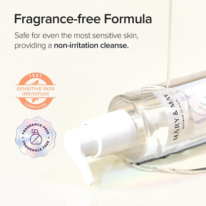 Mary&May Rice Glutathione LHA Cleansing Oil 200ml | Brightening Makeup Remover