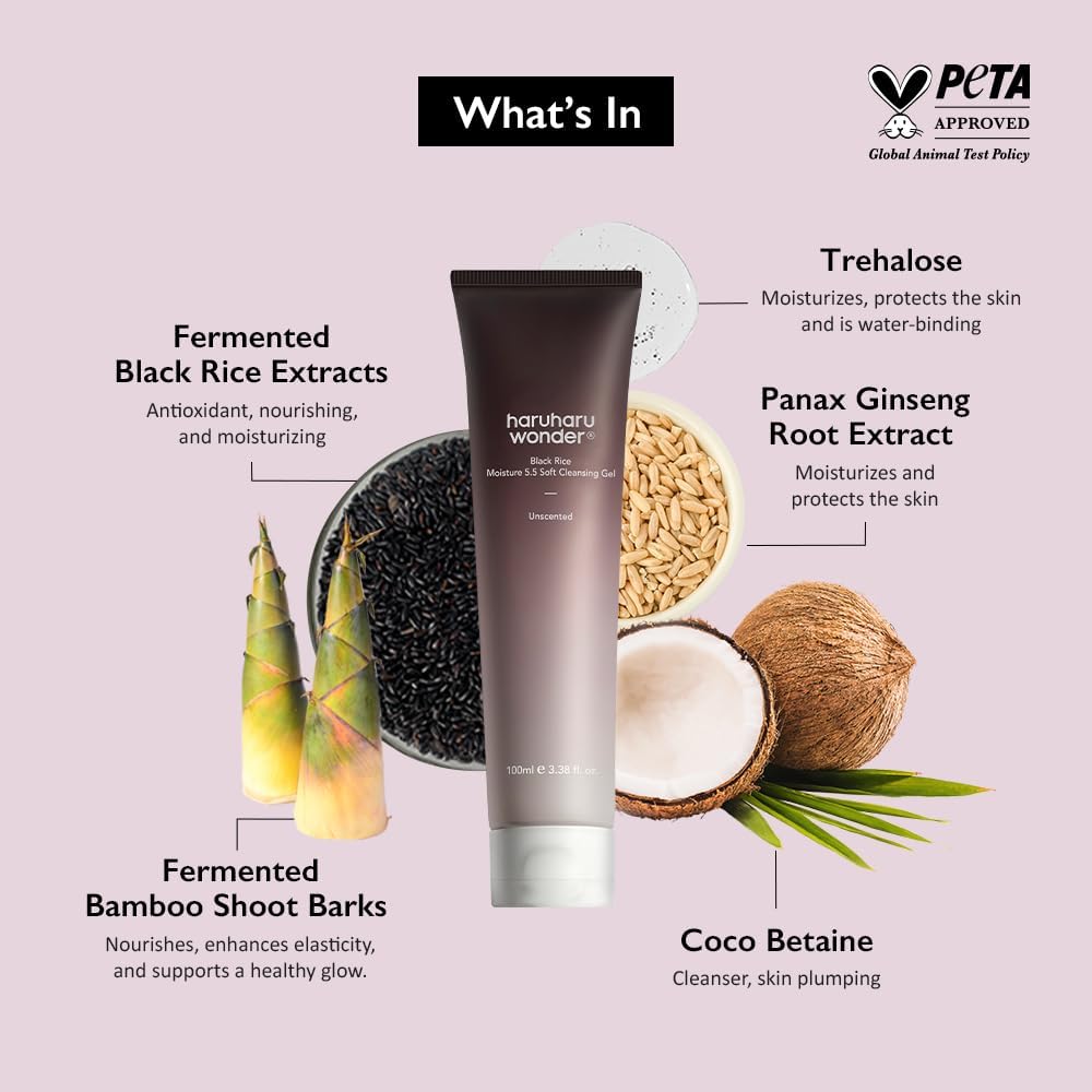 HARUHARU WONDER Black Rice Moisture 5.5 Soft Cleansing
