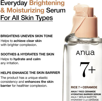 Anua Rice 7% Ceramide Hydrating Barrier Serum 50ml