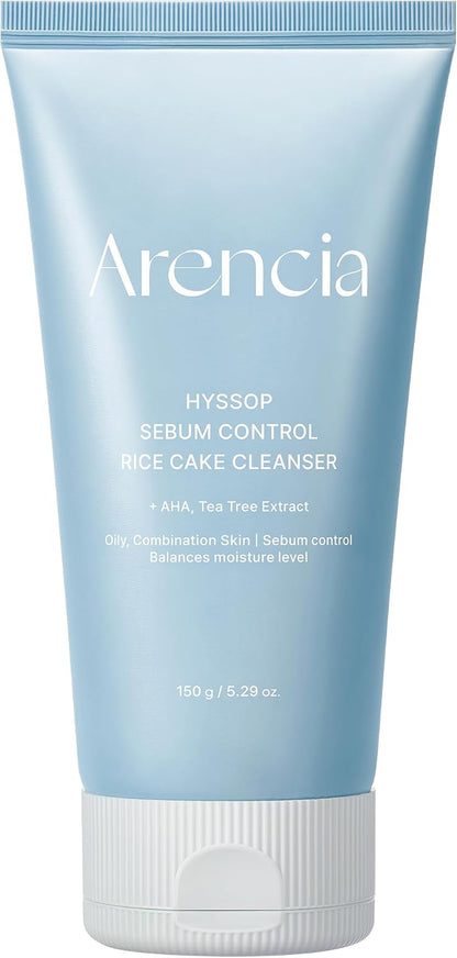 Arencia Hyssop Sebum Control Rice Cake Cleanser 150g