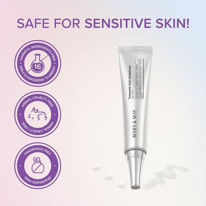 Mary&May Tranexamic Acid + Glutathione Eye Cream 30ml | Brightening Under-Eye Care