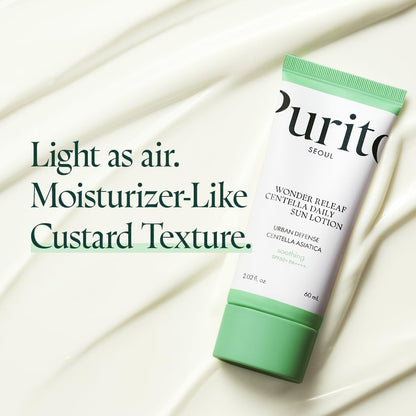 PURITO SEOUL Wonder Releaf Centella Daily Sun Lotion 60ml | Soothing Sunscreen