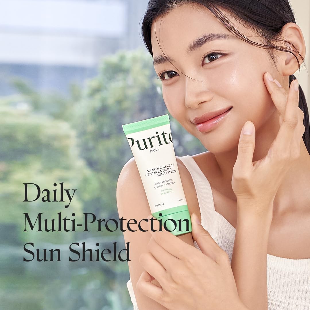 PURITO SEOUL Wonder Releaf Centella Daily Sun Lotion 60ml | Soothing Sunscreen