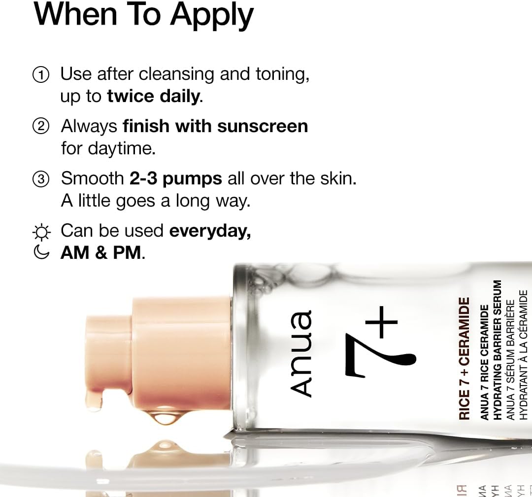 Anua Rice 7% Ceramide Hydrating Barrier Serum 50ml