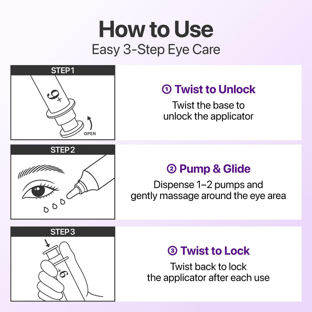 numbuzin No.9 NAD+ Retinol Eye Cream 10ml | Anti-Aging Eye Care