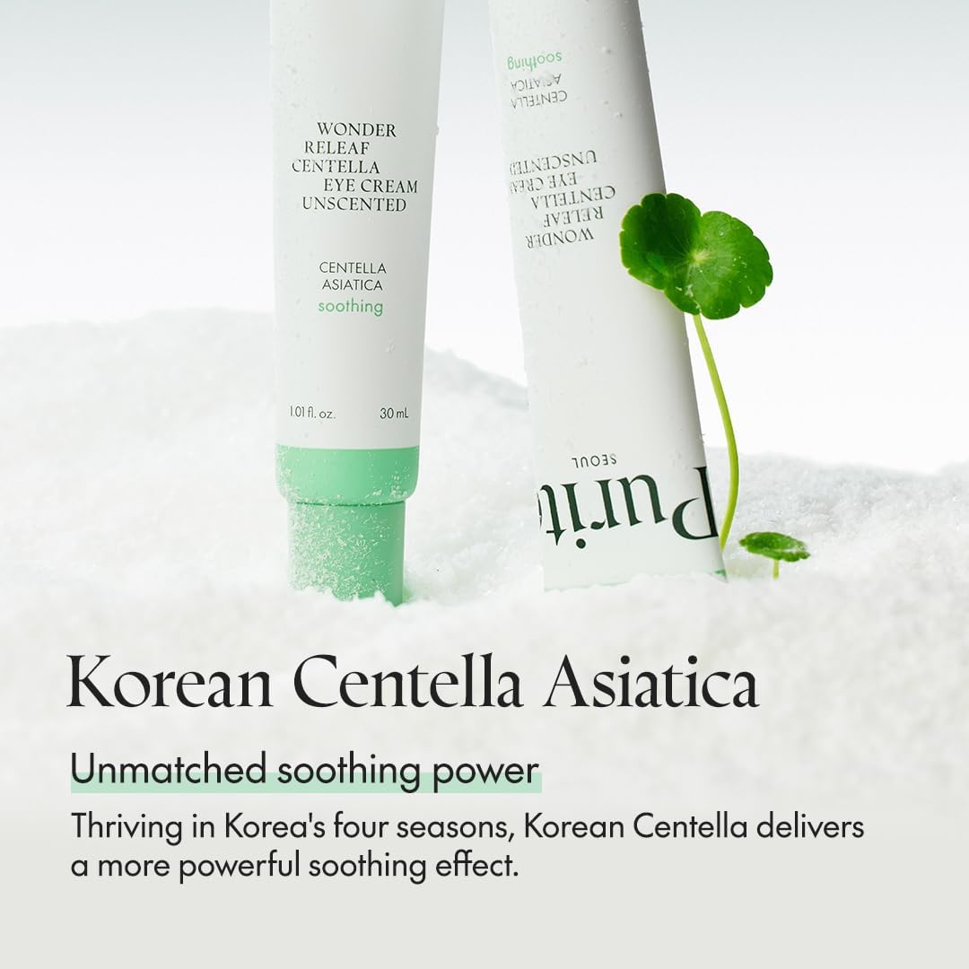 PURITO Wonder Releaf Centella Eye Cream Unscented | Soothing Under-Eye Care