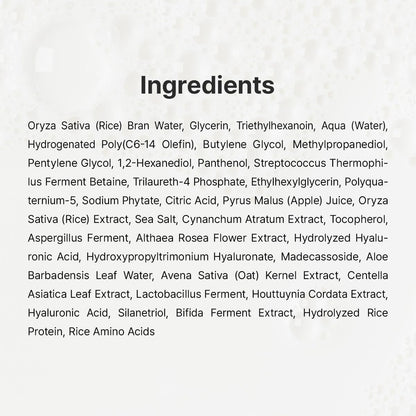 Dr. Althea 345 Relief Cream Mist full ingredient list