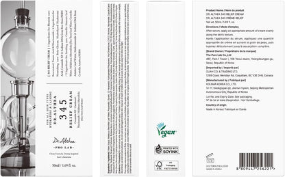 Dr. Althea 345 Relief Cream full ingredient list