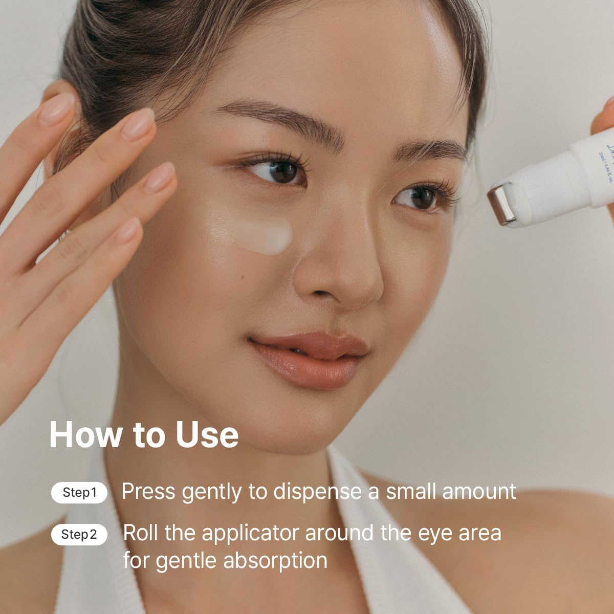 Dr. Althea Retinol Flat Iron Eye Roller how to use application steps