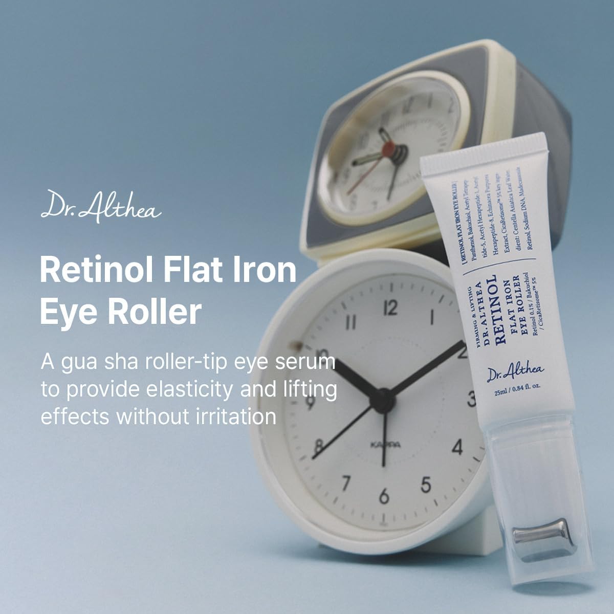 Dr. Althea Retinol Flat Iron Eye Roller 25ml - Korean gua sha eye applicator