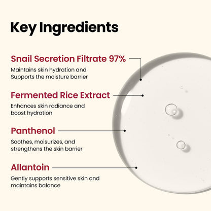 Seoul 1988 Snail Mucin 97% + Rice Essence | Repair & Brighten