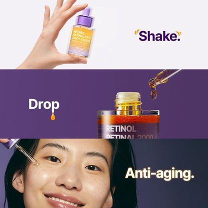 PURITO Retinol Retinal 2000 NAD+ Serum | Advanced Anti-Aging Treatment